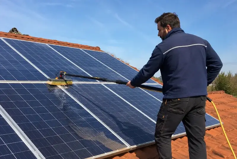 Nettoyage et entretien de panneaux solaires à Massals